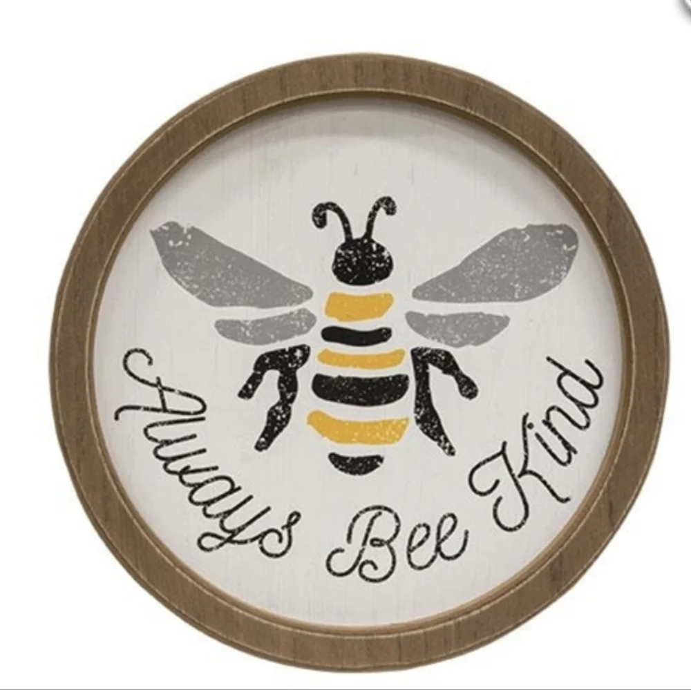 NWT Round Bee Sign - Picture 2 of 2